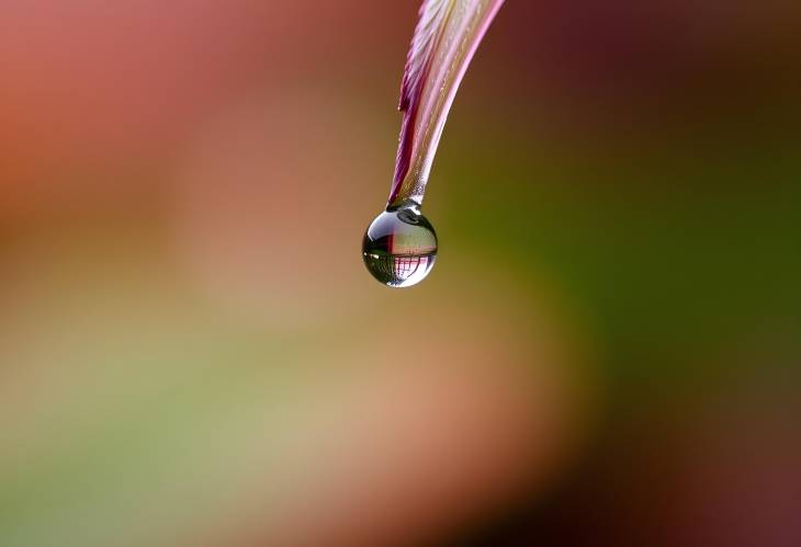 Liquid Crystal CloseUp of Natures Water Drops